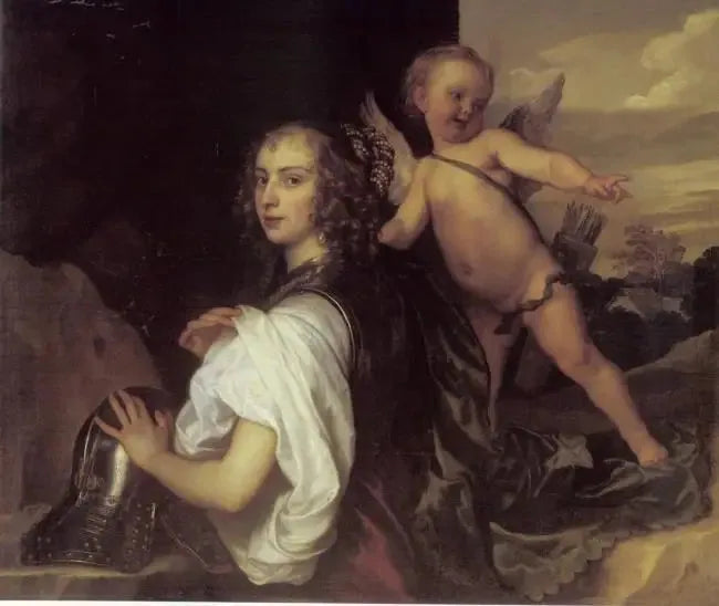 Retrato de Margaret Lemon no papel de Erminia - Antoine van Dyck