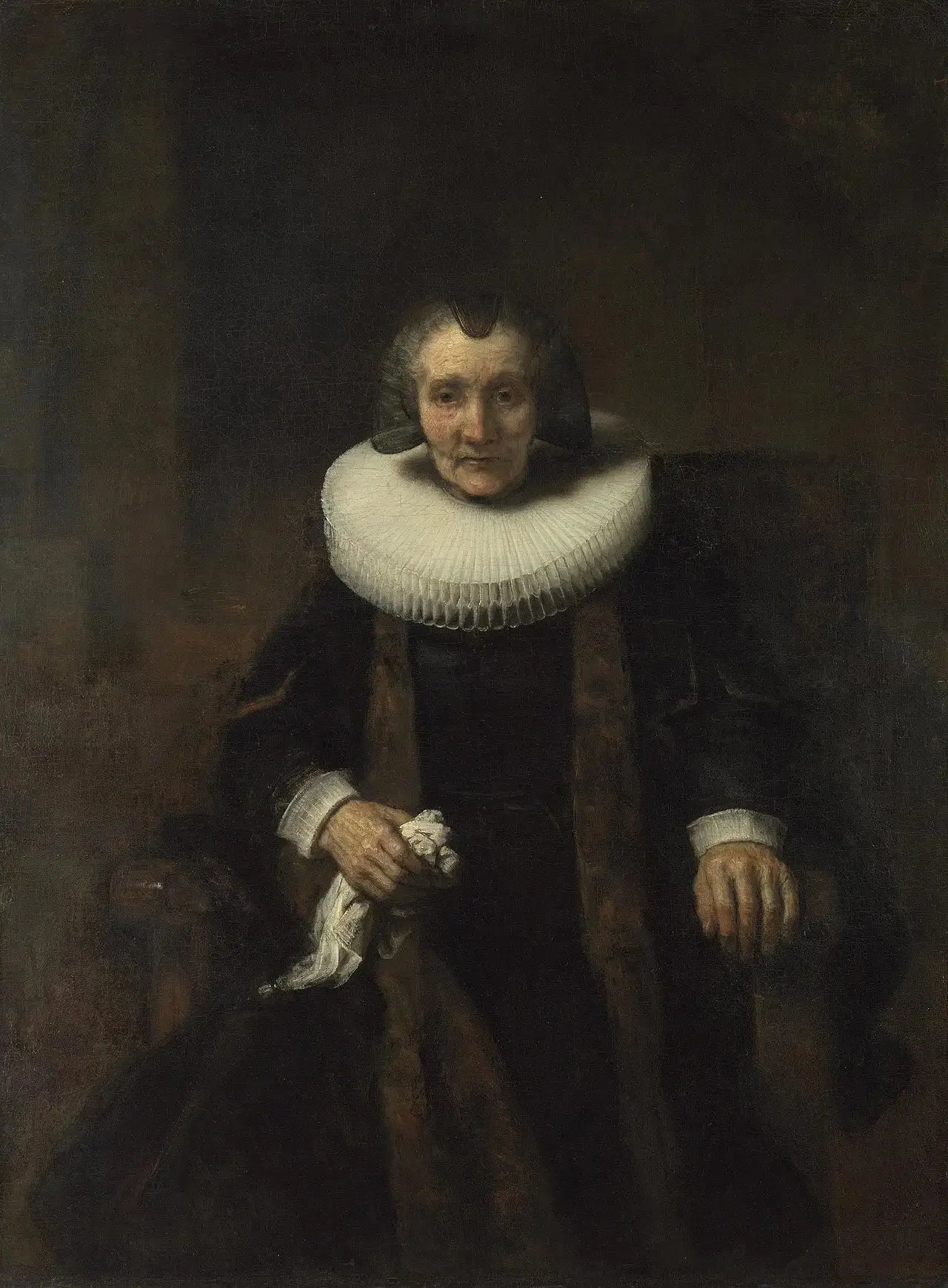 Portrait de Margaretha de Geer - Rembrandt image 1 copie de tableau peinte à la main