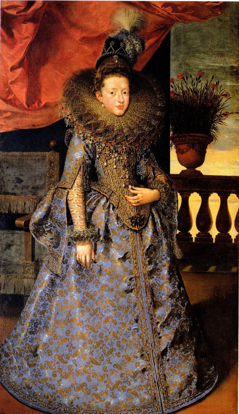 Retrato de Margherita Gonzaga (1591–1632), princesa de Mântua - Frans Pourbus, o Jovem