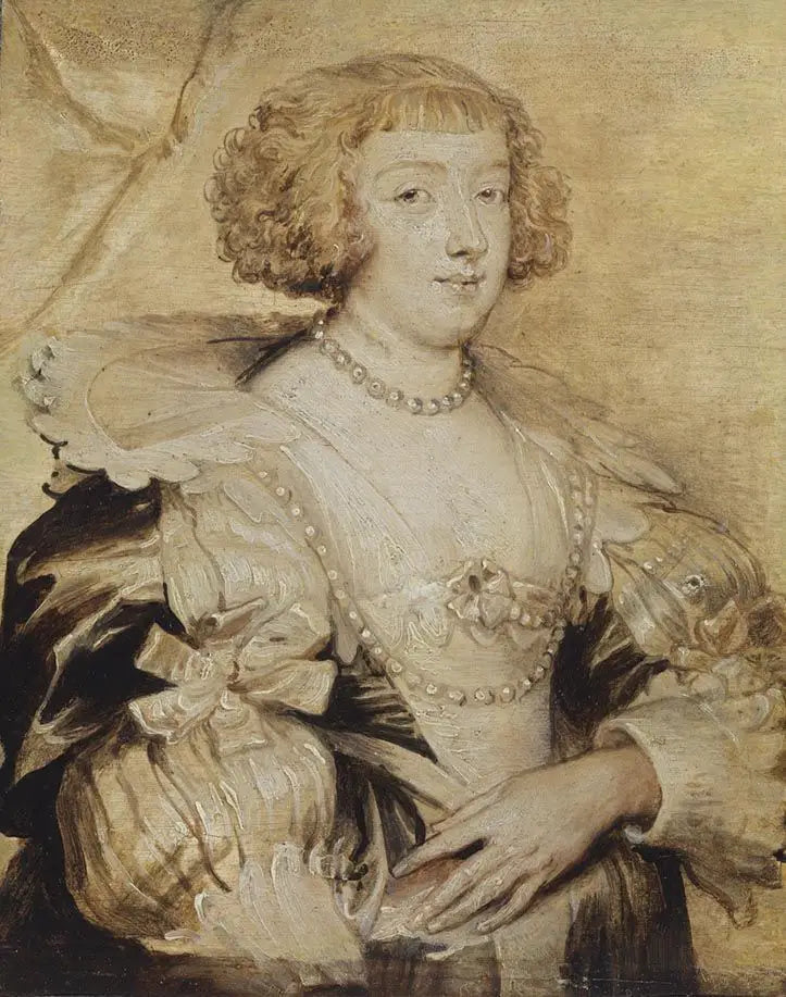 Retrato de Margarida de Lorena - Antoine van Dyck