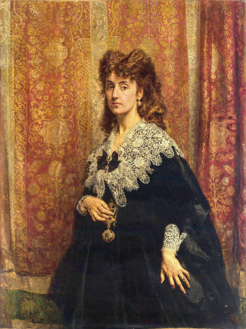 Retrato de Maria Pusłowska (1845-1926) - Jan Matejko