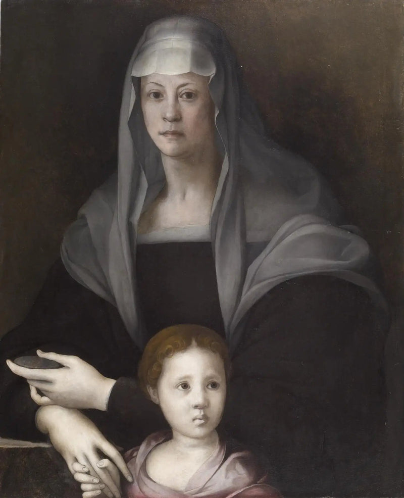 Retrato de Maria Salviati de Médici com Giulia de Médici - Pontormo