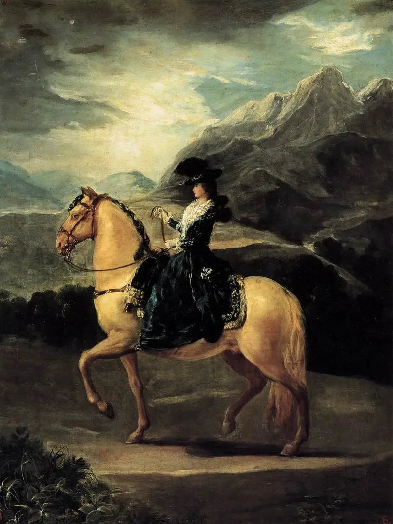 Retrato de María Teresa de Vallabriga a cavalo - Francisco de Goya