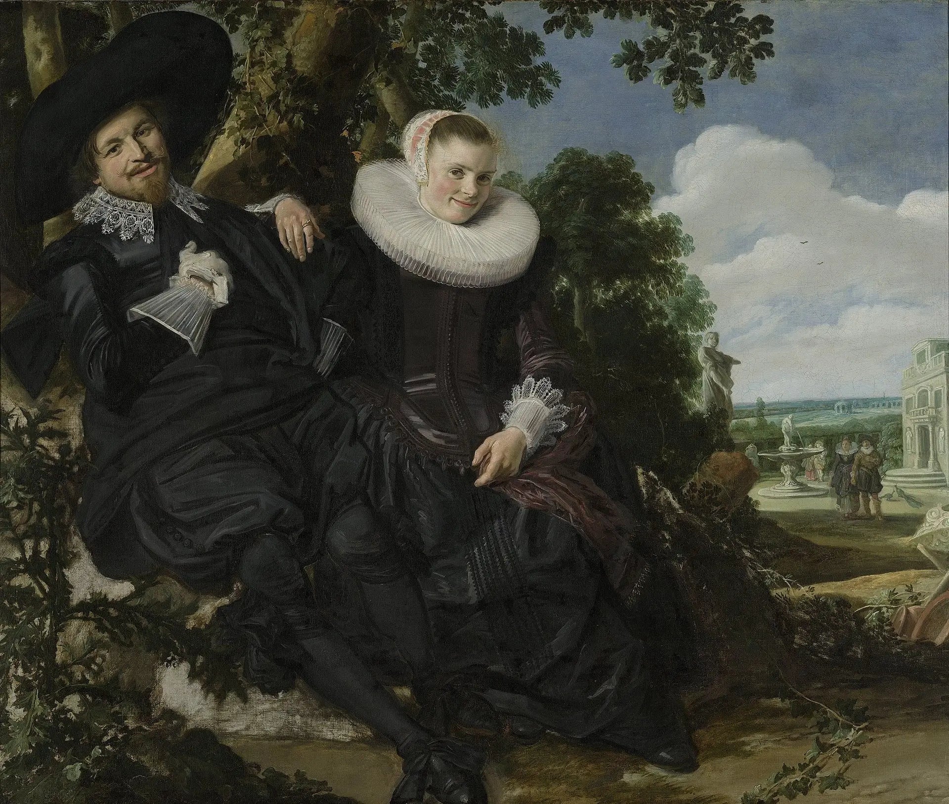 Portrait de mariage probable d’Isaac Massa et Beatrix van der Laen - Frans Hals - Alpha Reproduction