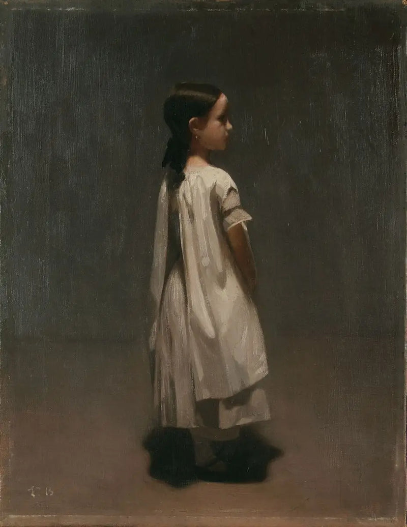 Retrato de Marie Bonnat, a irmã do artista - Léon Bonnat