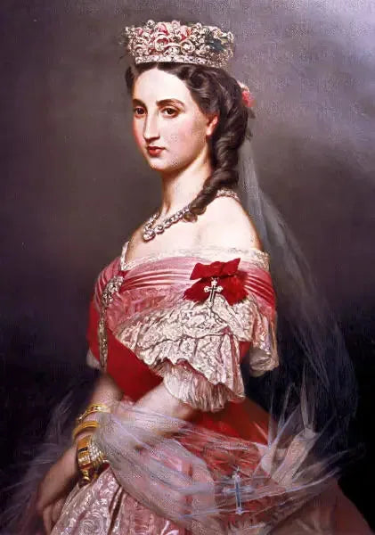 Retrato de Marie-Charlotte de Bélgica, imperatriz do México - Franz Xaver Winterhalter
