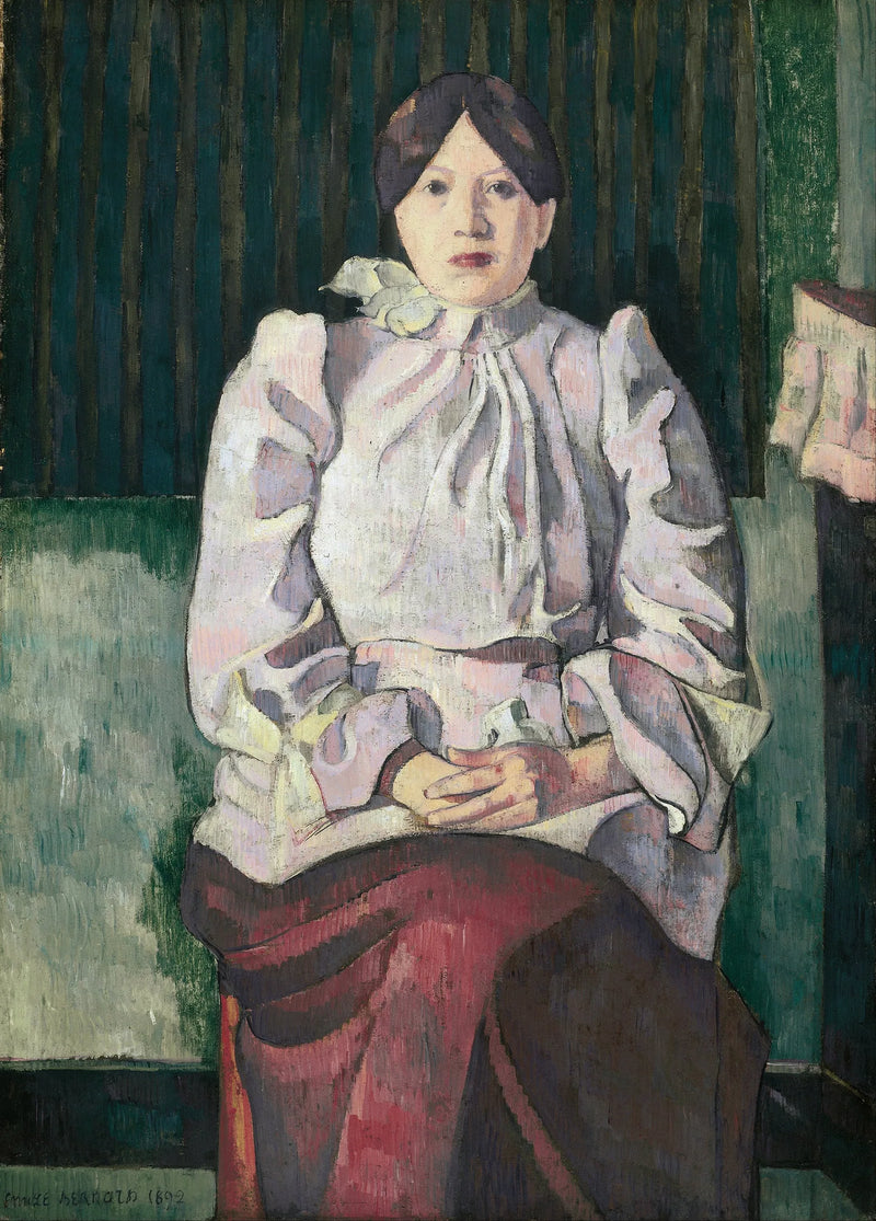Retrato de Marie Lemasson - Émile Bernard