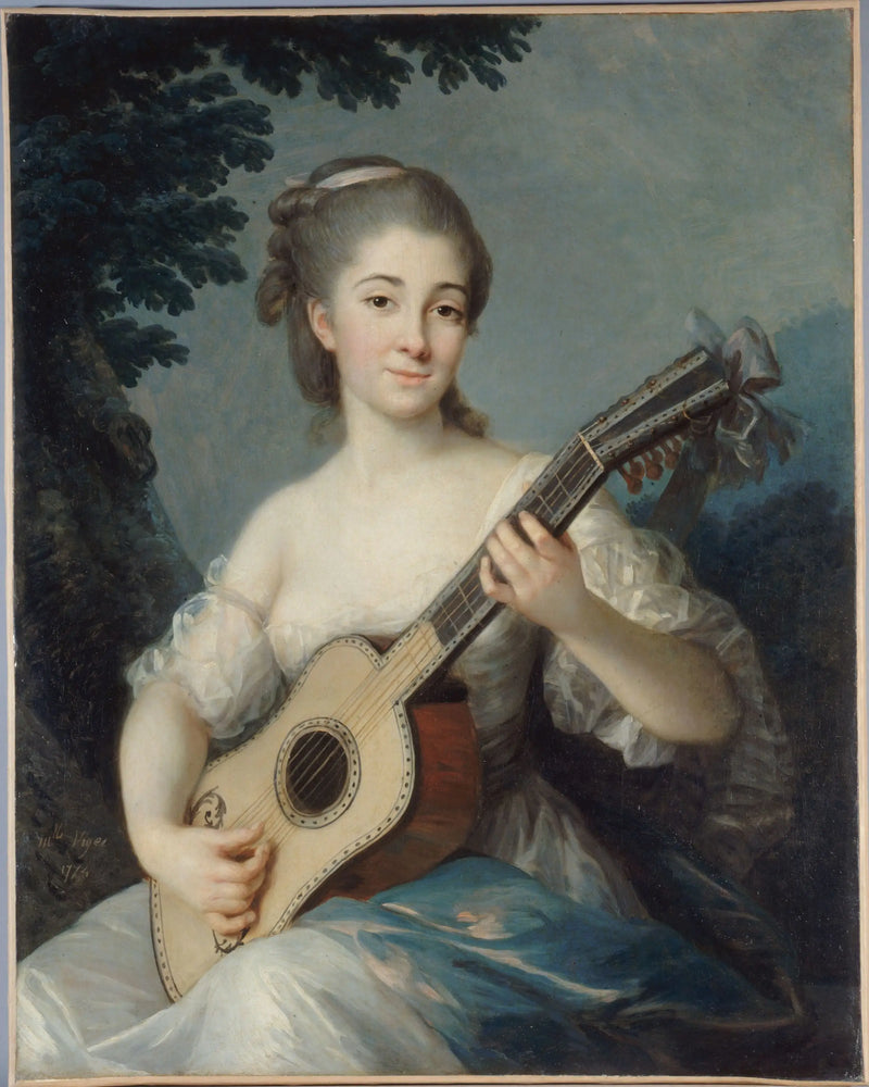 Retrato de Marie-Louise-Adélaïde-Jacquette de Robien, viscondessa de Mirabeau - Élisabeth Vigée Le Brun