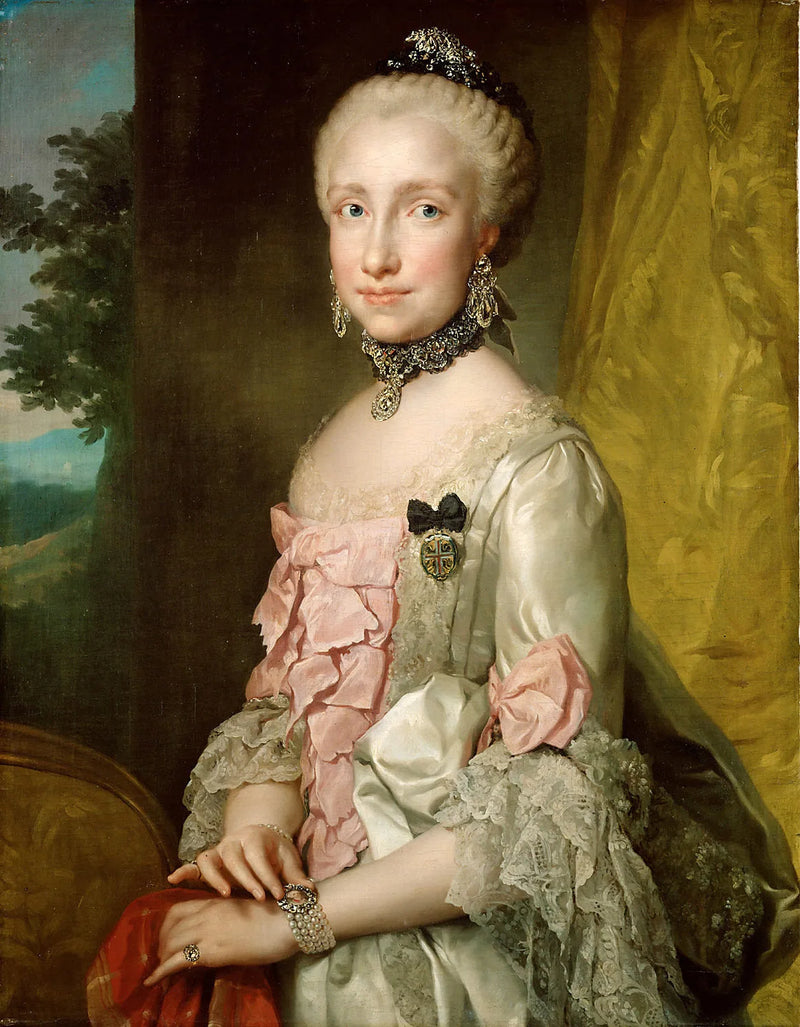 Retrato de Marie-Louise da Espanha - Anton Raphael Mengs