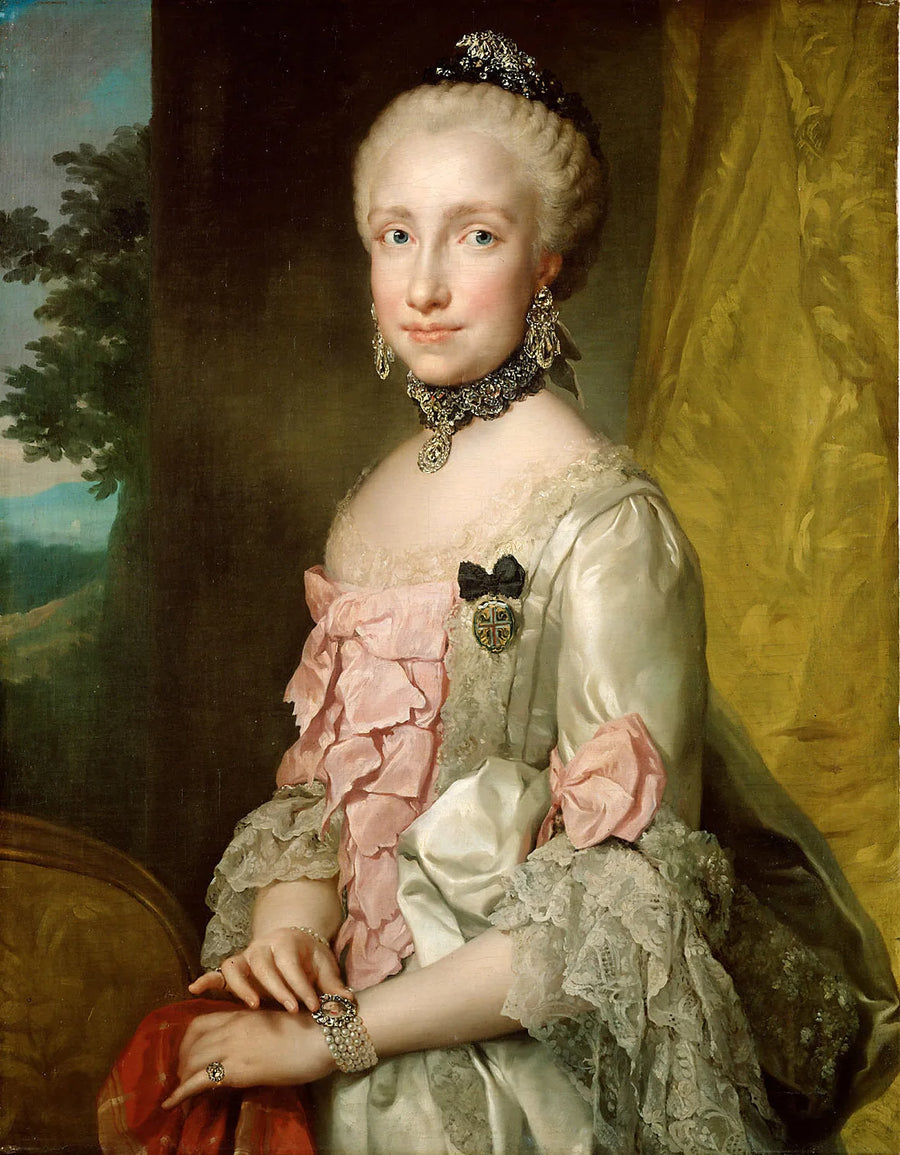 Retrato de Marie-Louise da Espanha - Anton Raphael Mengs