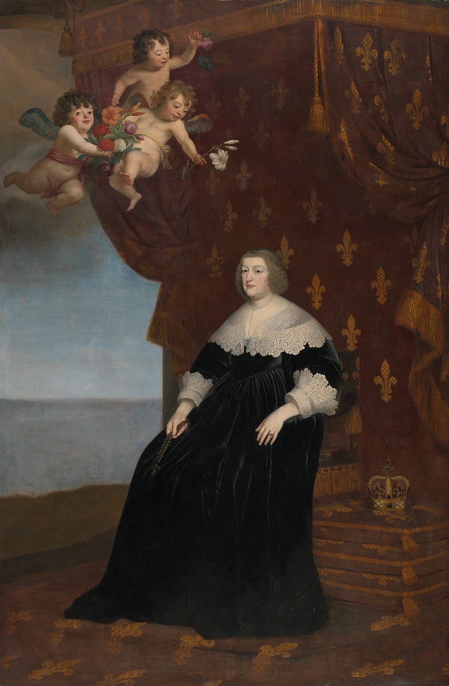 Retrato de Maria de Médici - Gerrit van Honthorst