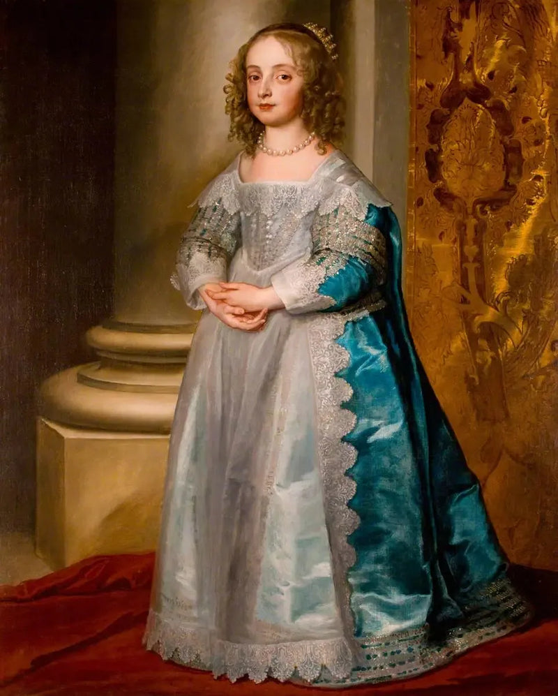Retrato de Maria Stuart I, princesa real e princesa de Orange (1631-1660) - Antoine van Dyck