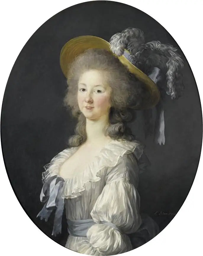 Retrato de Marie-Thérèse-Louise de Savoie-Carignan, princesa de Lamballe - Élisabeth Vigée Le Brun