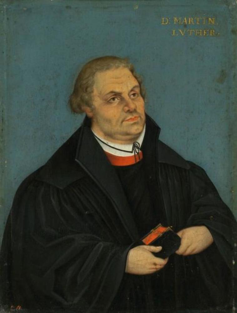 Retrato de Martin Luther (1565 - 1566) - Lucas Cranach, o Velho