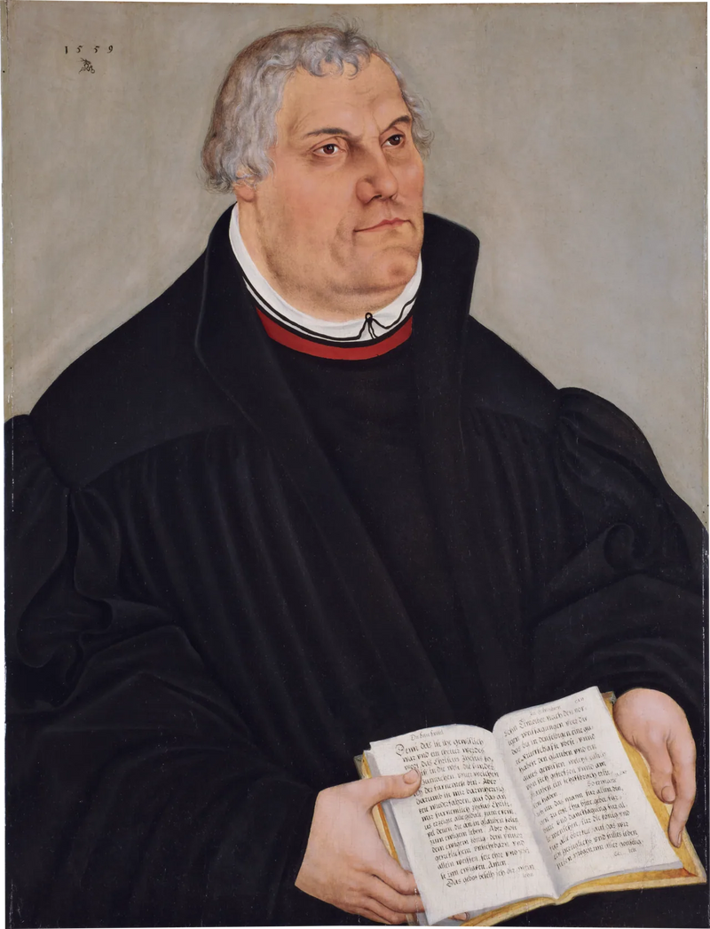 Retrato de Martin Luther - Lucas Cranach, o Velho