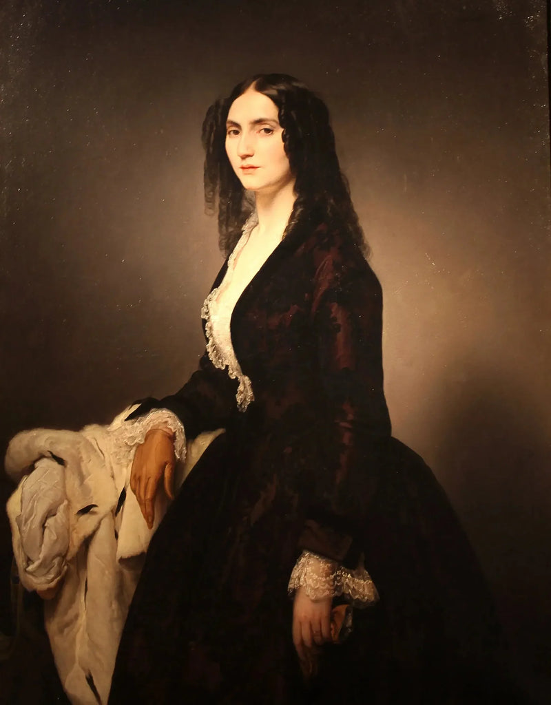 Retrato de Matilde Juva Branca - Francesco Hayez