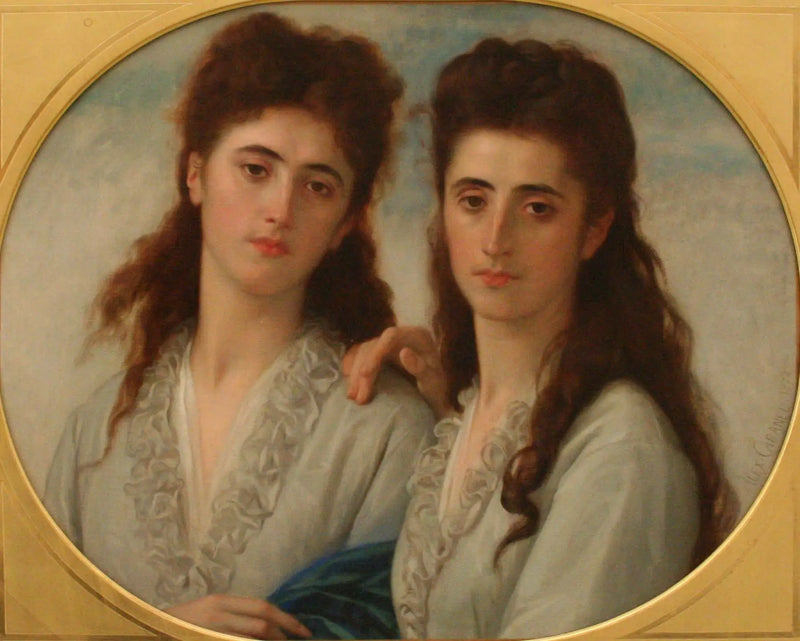 Retrato das senhoritas Sophie e Berthe Cabanel - Alexandre Cabanel