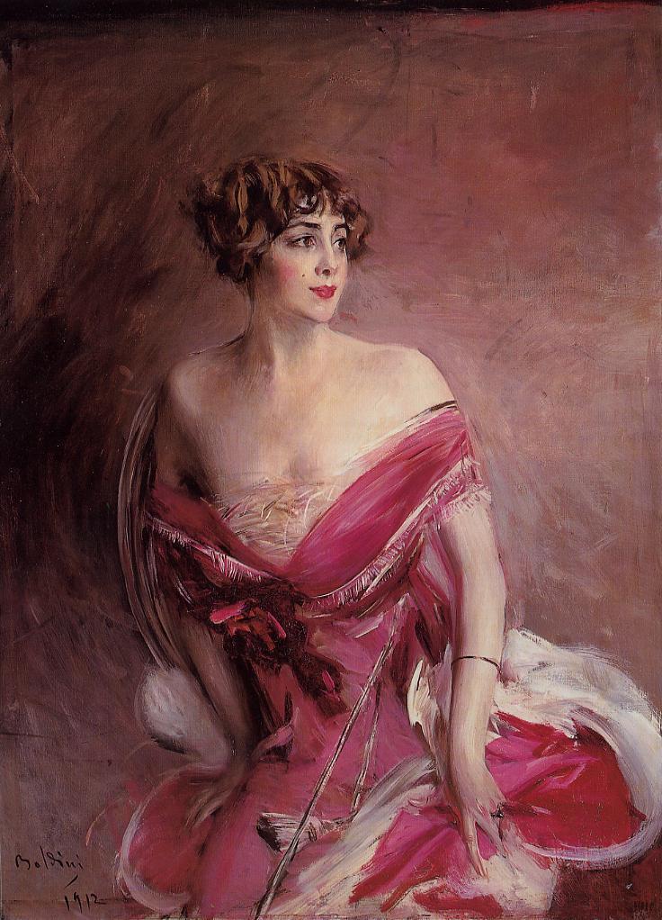 Retrato de Mlle. de Gillespie, A Dama de Biarritz - Giovanni Boldini