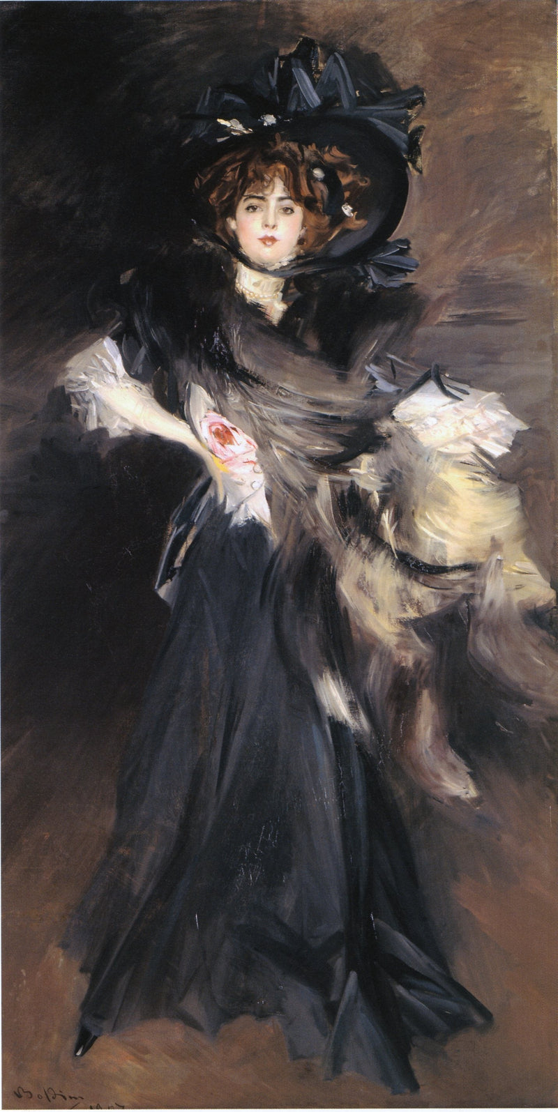 Retrato de Mlle Lantelme - Giovanni Boldini