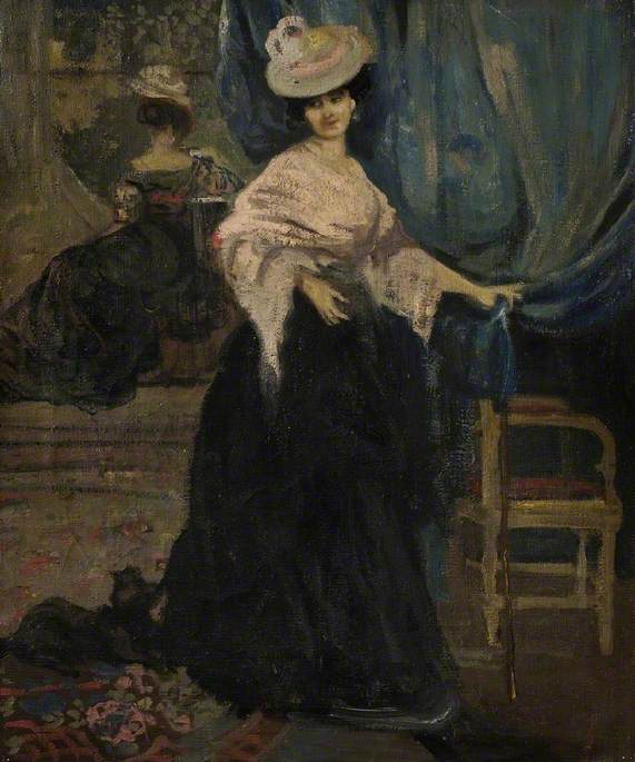 Retrato de Sra. Amy Halford - Charles Conder