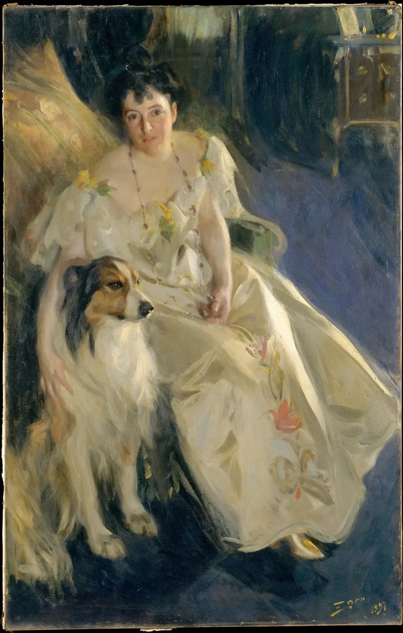 Retrato da Sra. Bacon - Anders Zorn