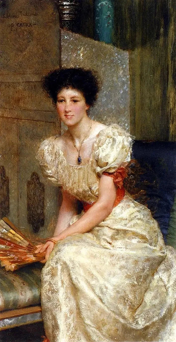 Retrato da Sra. Charles W. Wyllie - Lawrence Alma-Tadema