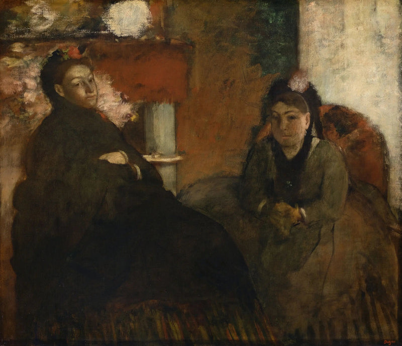 Retrato de Sra. Lisle e Sra. Loubens - Edgar Degas
