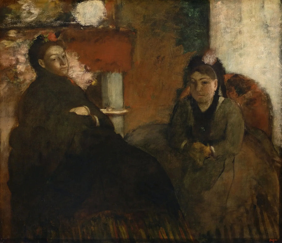 Retrato de Sra. Lisle e Sra. Loubens - Edgar Degas