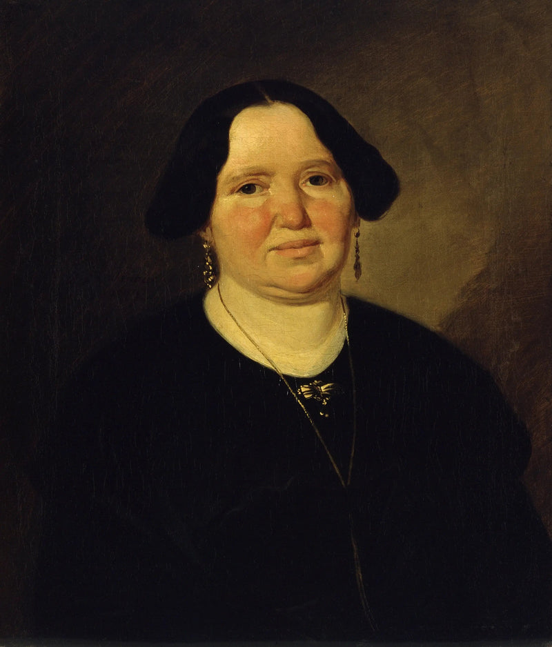 Retrato da Sra. Müller - Ludwig Knaus