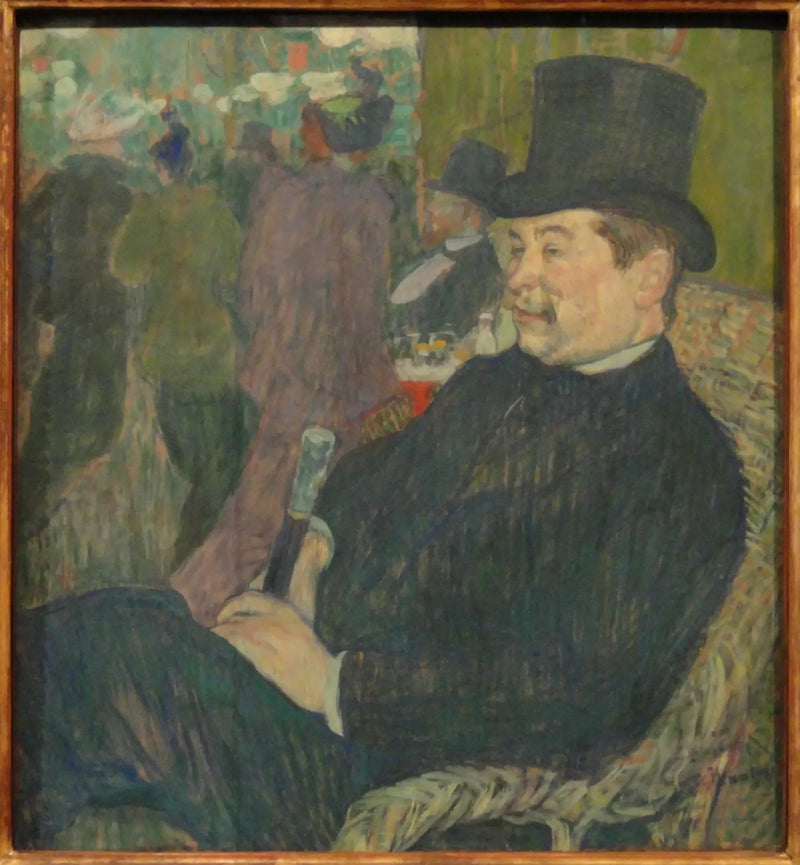 Retrato do Senhor Delaporte no Jardim de Paris - Henri de Toulouse-Lautrec
