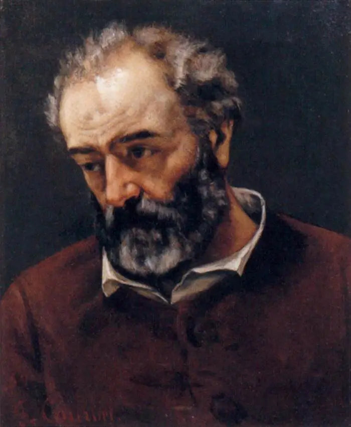 Retrato de Paul Chenavard - Gustave Courbet
