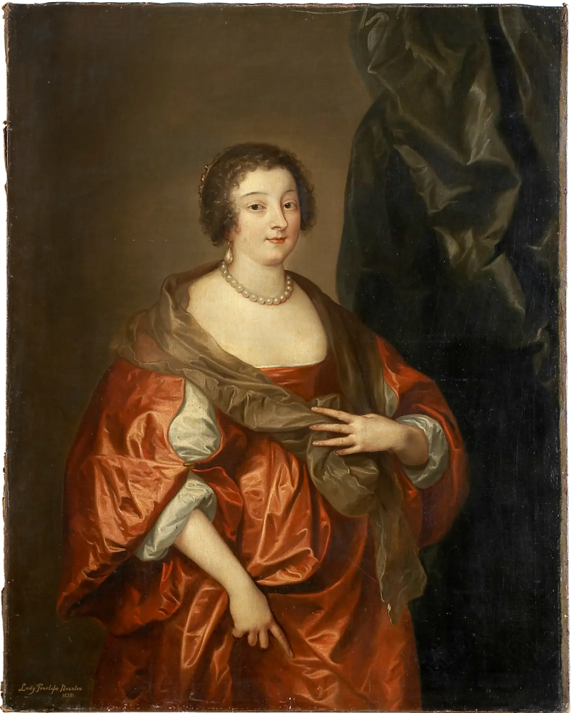 Retrato de Pénélope Naunton, Lady Herbert - Antoine van Dyck