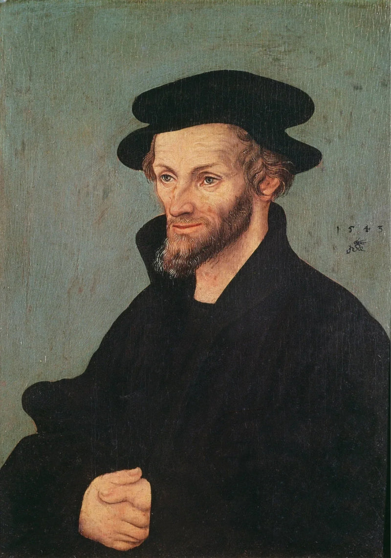 Retrato de Philipp Melanchton - Lucas Cranach, o Velho