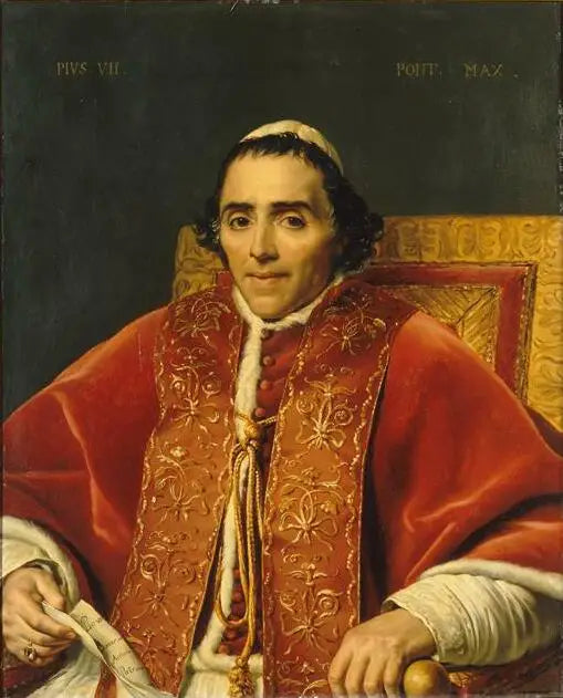 Retrato de Pio VII - Jacques-Louis David