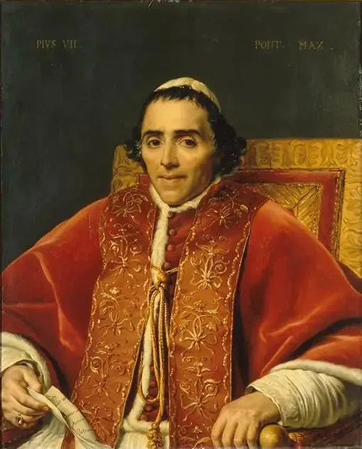 Retrato de Pio VII - Jacques-Louis David