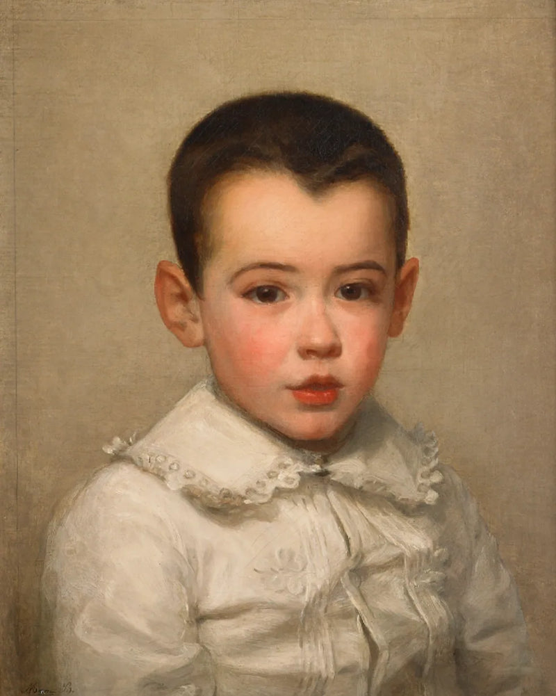Retrato de Pierre Bracquemond criança - Marie Bracquemond