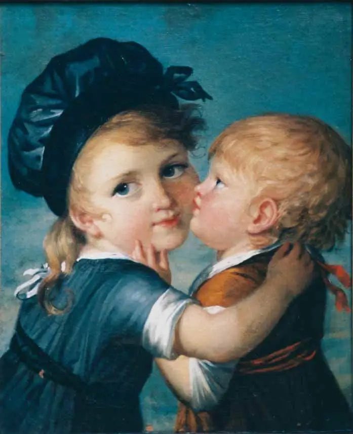 Retrato de Prosper e Denys Benoist, filhos da artista - Marie-Guillemine Benoist