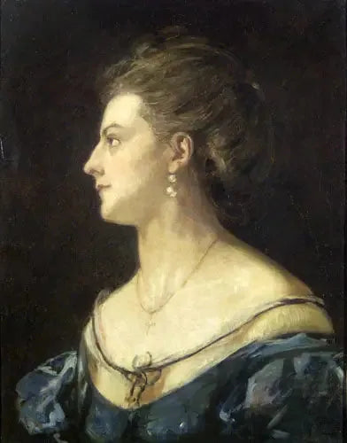 Retrato de sua esposa - Viktor Madarász