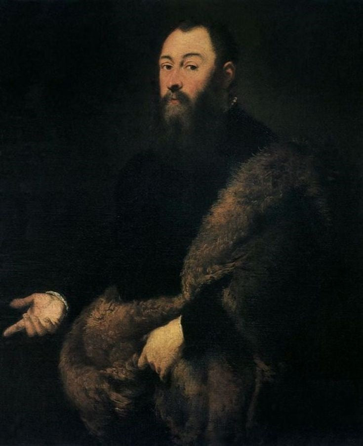 Retrato de Sigismundo II Augusto (1520–1572) - Jacopo Tintoretto