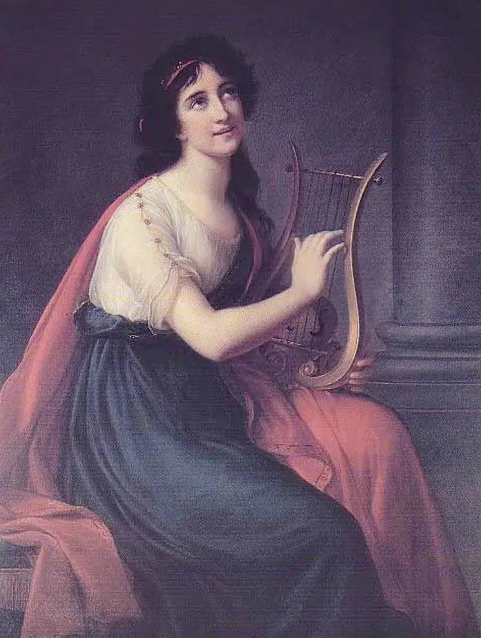 Retrato de Sophia Fries e Sappho - Élisabeth Vigée Le Brun