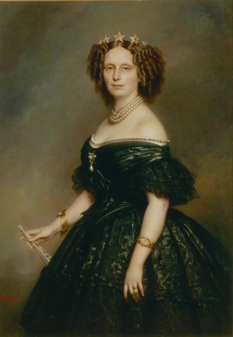 Retrato de Sophie de Württemberg (1818–1877), rainha dos Países Baixos - Franz Xaver Winterhalter