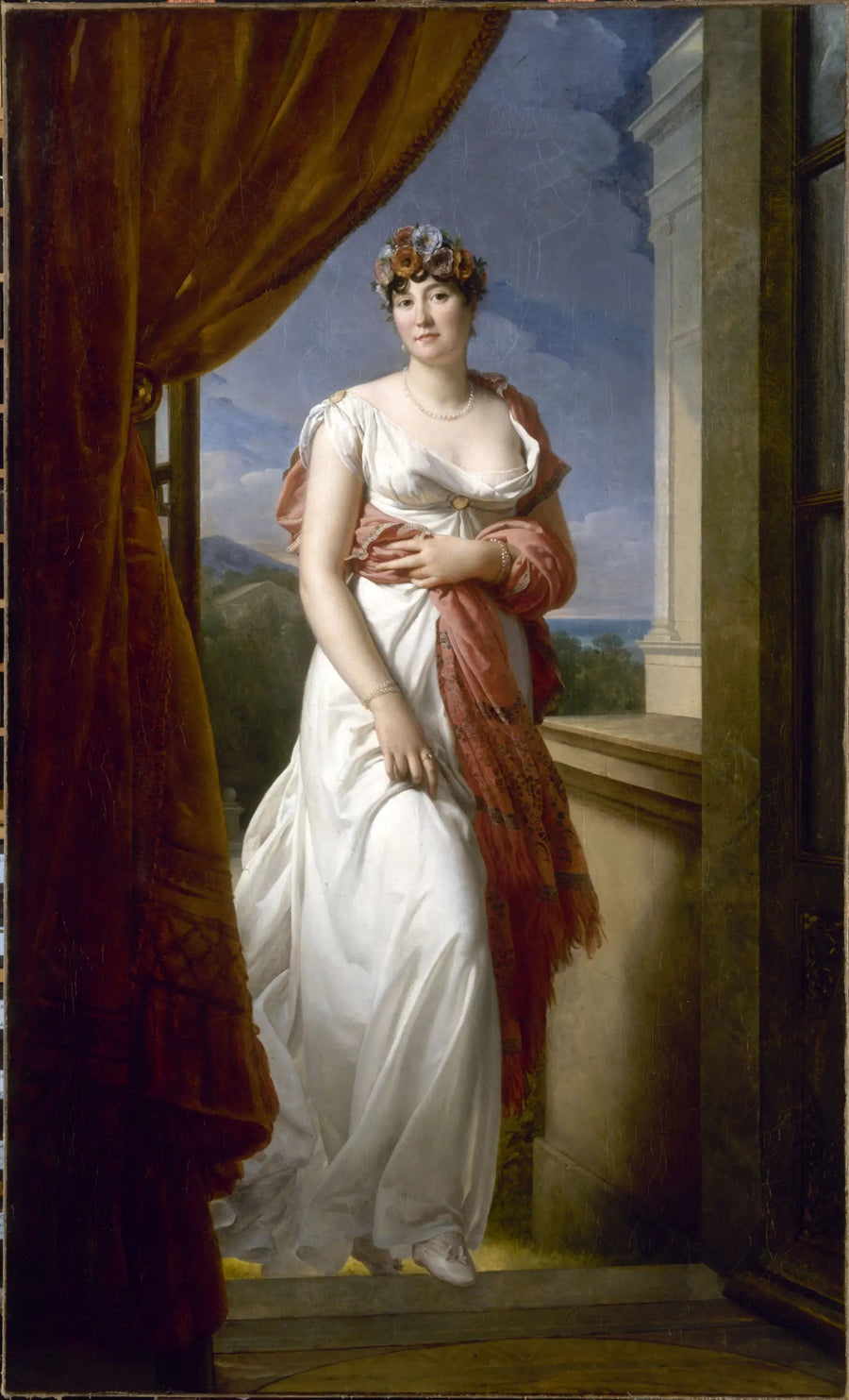 Retrato de Thérèse Cabarrus (1773-1835), esposa Tallien, e depois princesa de Caraman-Chimay - François Gérard