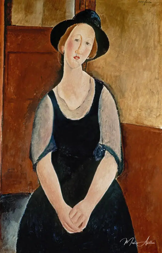 Portrait de Thora Klinchlowstrom - Amedeo Modigliani - Reproductions de tableaux et peintures haut de gamme