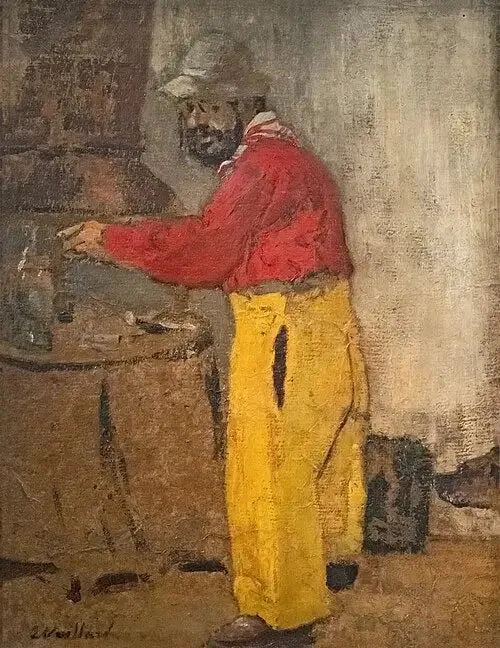 Retrato de Toulouse Lautrec, em Villeneuve-sur-Yonne, na casa dos Natanson - Édouard Vuillard