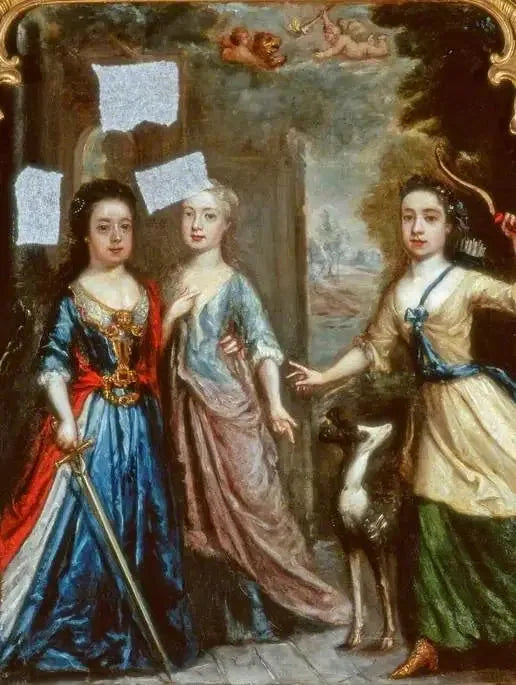 Retrato de três crianças - Pierre Mignard