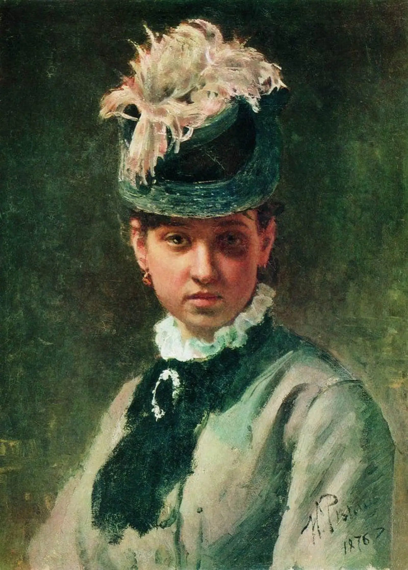 Retrato de Vera Repina - Ilya Repin