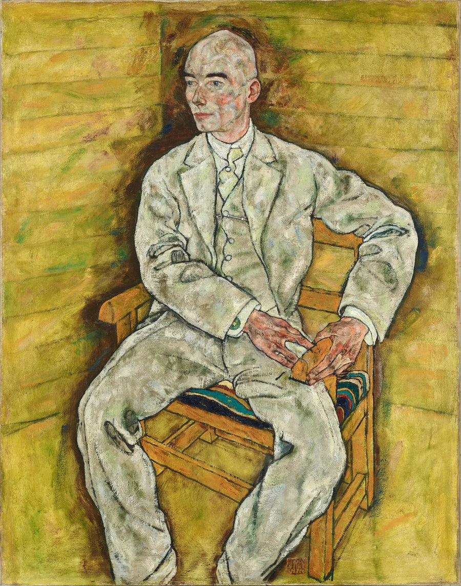 Retrato de Victor Ritter von Bauer - Egon Schiele