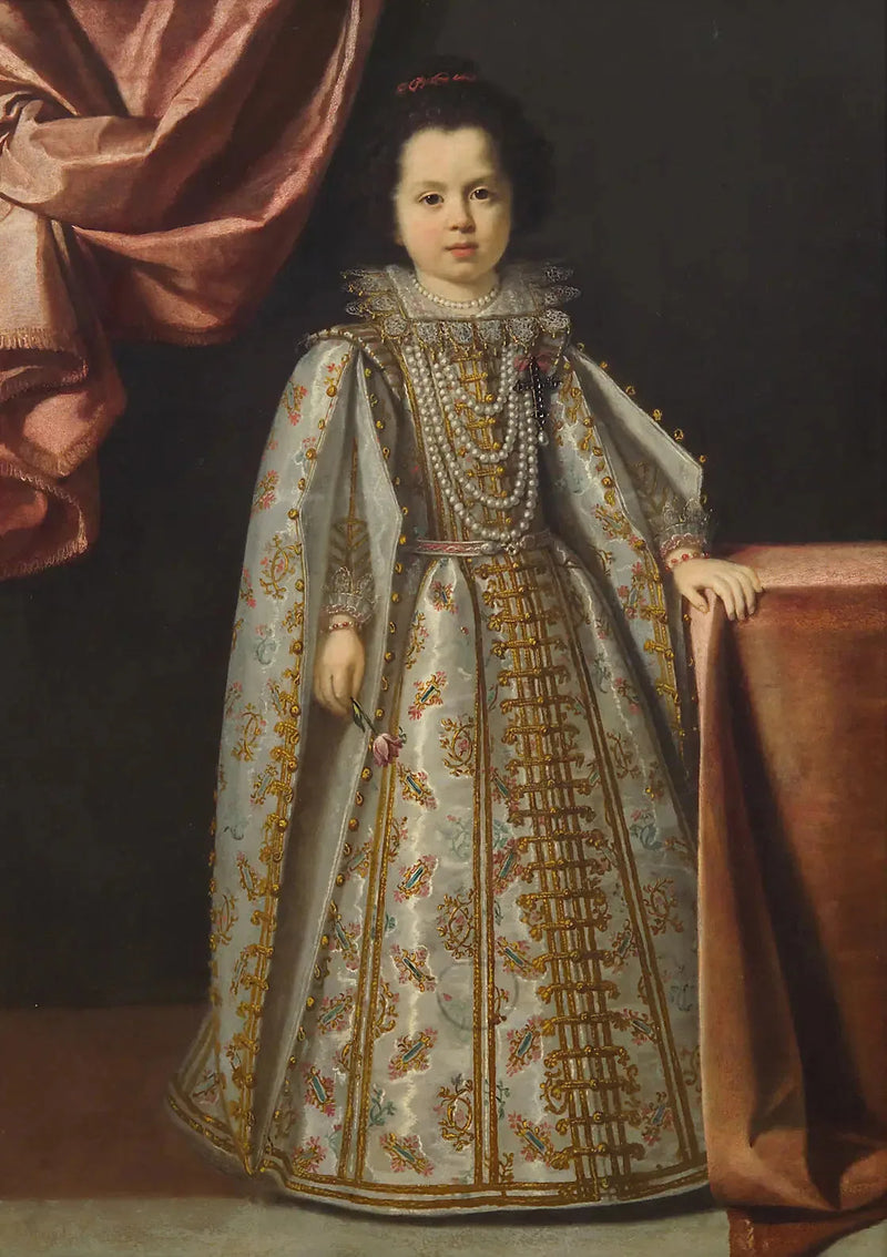 Retrato de Vittoria della Rovere (1622-1694) com 4 ou 5 anos - Lorenzo Lippi