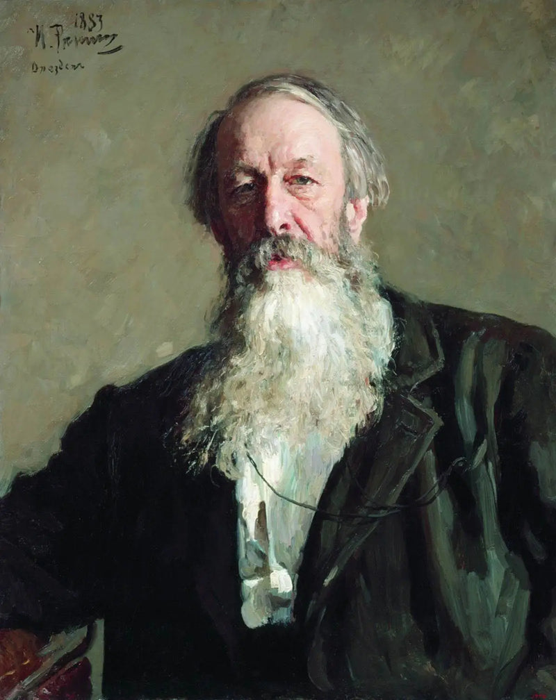 Retrato de Vladimir Stasov - Ilya Repin