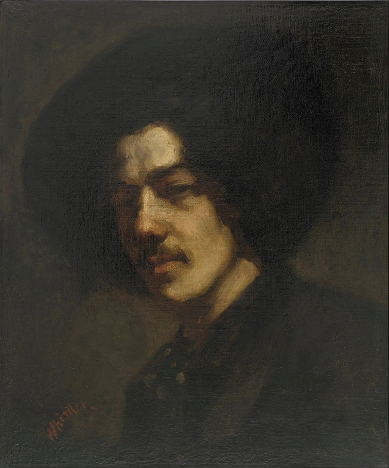 Retrato de Whistler com chapéu - James Abbott McNeill Whistler
